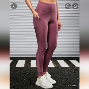 #0009 High Waist Mesh Yoga Leggings, Women's Activewear, Cutout stretchy Sports.